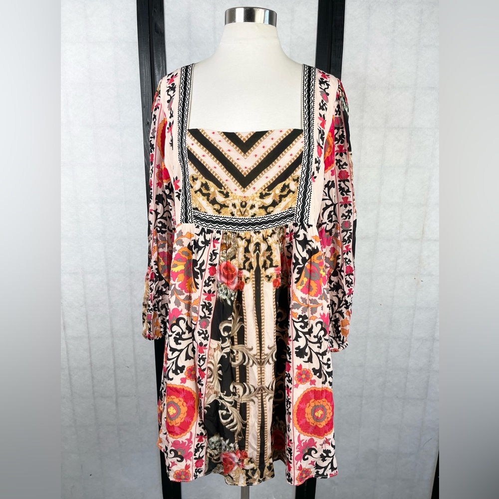 Anthropology Nikasha Floral Patterned Women's Dress large - Picture 2 of 9